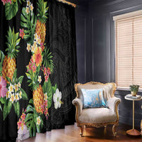 Hawaii Pineapple Tropical Window Curtain Colorful Hibiscus Plumeria LT01 - Polynesian Pride