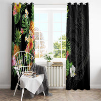 Hawaii Pineapple Tropical Window Curtain Colorful Hibiscus Plumeria LT01 - Polynesian Pride