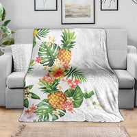 Hawaii Pineapple Tropical Blanket Luminous Hibiscus Plumeria LT01 - Polynesian Pride