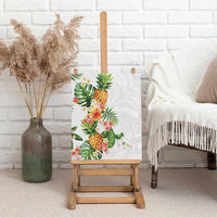 Hawaii Pineapple Tropical Canvas Wall Art Luminous Hibiscus Plumeria LT01 - Polynesian Pride