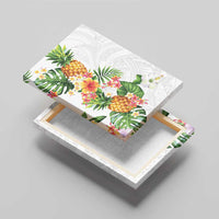 Hawaii Pineapple Tropical Canvas Wall Art Luminous Hibiscus Plumeria LT01 - Polynesian Pride