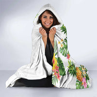 Hawaii Pineapple Tropical Hooded Blanket Luminous Hibiscus Plumeria LT01 - Polynesian Pride