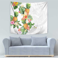 Hawaii Pineapple Tropical Tapestry Luminous Hibiscus Plumeria LT01 - Polynesian Pride