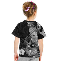 Hawaii Pineapple Tropical Kid T Shirt Neutral Hibiscus Plumeria