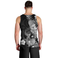 Hawaii Pineapple Tropical Men Tank Top Neutral Hibiscus Plumeria LT01 - Polynesian Pride