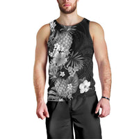 Hawaii Pineapple Tropical Men Tank Top Neutral Hibiscus Plumeria LT01 - Polynesian Pride