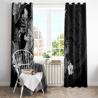 Hawaii Pineapple Tropical Window Curtain Neutral Hibiscus Plumeria LT01 - Polynesian Pride