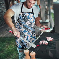 Ninamu Tahiti Tiare Monstera Apron Polynesian Pattern Curve Style - Polynesian Pride