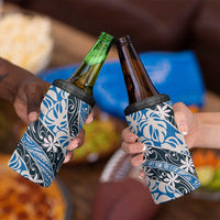 Ninamu Tahiti Tiare Monstera 4 in 1 Can Cooler Tumbler Polynesian Pattern Curve Style - Polynesian Pride