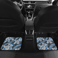 Ninamu Tahiti Tiare Monstera Car Mats Polynesian Pattern Curve Style - Polynesian Pride