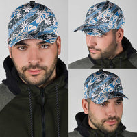 Ninamu Tahiti Tiare Monstera Classic Cap Polynesian Pattern Curve Style LT01 - Polynesian Pride