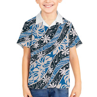 Ninamu Tahiti Tiare Monstera Family Matching Long Sleeve Bodycon Dress and Hawaiian Shirt Polynesian Pattern Curve Style - Polynesian Pride