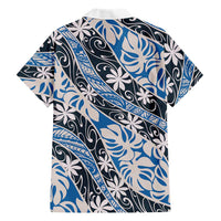 Ninamu Tahiti Tiare Monstera Family Matching Short Sleeve Bodycon Dress and Hawaiian Shirt Polynesian Pattern Curve Style - Polynesian Pride