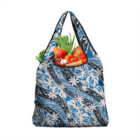 Ninamu Tahiti Tiare Monstera Grocery Bag Polynesian Pattern Curve Style - Polynesian Pride