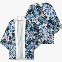 Ninamu Tahiti Tiare Monstera Kimono Polynesian Pattern Curve Style - Polynesian Pride