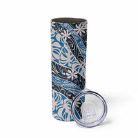 Ninamu Tahiti Tiare Monstera Skinny Tumbler Polynesian Pattern Curve Style - Polynesian Pride