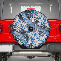 Ninamu Tahiti Tiare Monstera Spare Tire Cover Polynesian Pattern Curve Style - Polynesian Pride