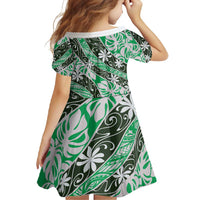 Matie Tahiti Tiare Monstera Family Matching Off Shoulder Maxi Dress and Hawaiian Shirt Polynesian Pattern Curve Style - Polynesian Pride