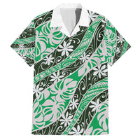 Matie Tahiti Tiare Monstera Family Matching Puletasi and Hawaiian Shirt Polynesian Pattern Curve Style - Polynesian Pride