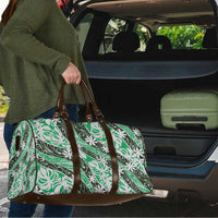 Matie Tahiti Tiare Monstera Travel Bag Polynesian Pattern Curve Style - Polynesian Pride