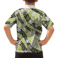 Olive Tahiti Tiare Monstera Hawaiian Shirt Polynesian Pattern Curve Style LT01 - Polynesian Pride
