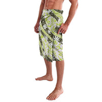 Olive Tahiti Tiare Monstera Lavalava Polynesian Pattern Curve Style - Polynesian Pride