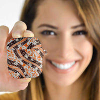 Puatou Tahiti Tiare Monstera AirPods Case Polynesian Pattern Curve Style LT01 - Polynesian Pride
