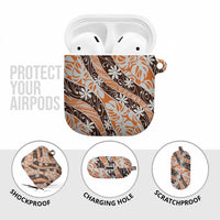 Puatou Tahiti Tiare Monstera AirPods Case Polynesian Pattern Curve Style - Polynesian Pride