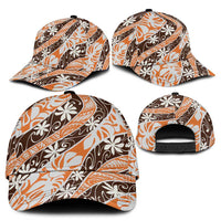 Puatou Tahiti Tiare Monstera Classic Cap Polynesian Pattern Curve Style LT01 - Polynesian Pride