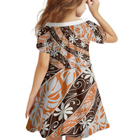 Puatou Tahiti Tiare Monstera Family Matching Mermaid Dress and Hawaiian Shirt Polynesian Pattern Curve Style - Polynesian Pride