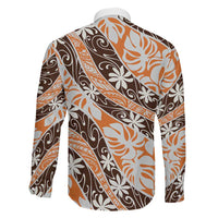 Puatou Tahiti Tiare Monstera Family Matching Off Shoulder Maxi Dress and Hawaiian Shirt Polynesian Pattern Curve Style - Polynesian Pride