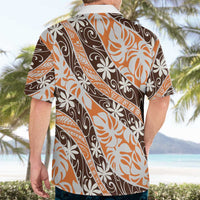 Puatou Tahiti Tiare Monstera Hawaiian Shirt Polynesian Pattern Curve Style LT01 - Polynesian Pride