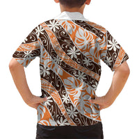 Puatou Tahiti Tiare Monstera Hawaiian Shirt Polynesian Pattern Curve Style LT01 - Polynesian Pride