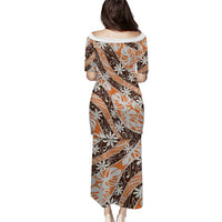 Puatou Tahiti Tiare Monstera Puletasi Polynesian Pattern Curve Style LT01 - Polynesian Pride