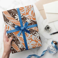 Puatou Tahiti Tiare Monstera Wrapping Paper Polynesian Pattern Curve Style - Polynesian Pride