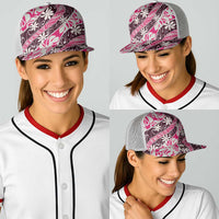 Tarona Tahiti Tiare Monstera Baseball Net Cap Polynesian Pattern Curve Style LT01 - Polynesian Pride