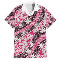 Tarona Tahiti Tiare Monstera Family Matching Off Shoulder Short Dress and Hawaiian Shirt Polynesian Pattern Curve Style - Polynesian Pride