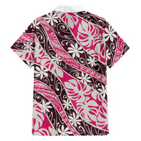 Tarona Tahiti Tiare Monstera Family Matching Short Sleeve Bodycon Dress and Hawaiian Shirt Polynesian Pattern Curve Style - Polynesian Pride