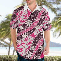 Tarona Tahiti Tiare Monstera Hawaiian Shirt Polynesian Pattern Curve Style LT01 - Polynesian Pride