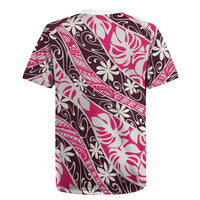 Tarona Tahiti Tiare Monstera Rugby Jersey Polynesian Pattern Curve Style LT01 - Polynesian Pride