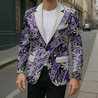 Vareau Tahiti Tiare Monstera Blazer Polynesian Pattern Curve Style - Polynesian Pride