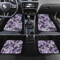 Vareau Tahiti Tiare Monstera Car Mats Polynesian Pattern Curve Style - Polynesian Pride