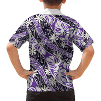 Vareau Tahiti Tiare Monstera Family Matching Off The Shoulder Long Sleeve Dress and Hawaiian Shirt Polynesian Pattern Curve Style - Polynesian Pride