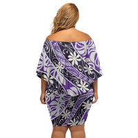 Vareau Tahiti Tiare Monstera Family Matching Off Shoulder Short Dress and Hawaiian Shirt Polynesian Pattern Curve Style - Polynesian Pride