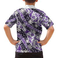 Vareau Tahiti Tiare Monstera Family Matching Puletasi and Hawaiian Shirt Polynesian Pattern Curve Style - Polynesian Pride