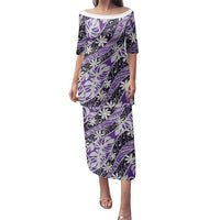 Vareau Tahiti Tiare Monstera Family Matching Puletasi and Hawaiian Shirt Polynesian Pattern Curve Style - Polynesian Pride