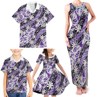 Vareau Tahiti Tiare Monstera Family Matching Tank Maxi Dress and Hawaiian Shirt Polynesian Pattern Curve Style - Polynesian Pride