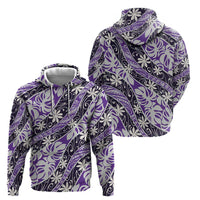 Vareau Tahiti Tiare Monstera Hoodie Polynesian Pattern Curve Style - Polynesian Pride