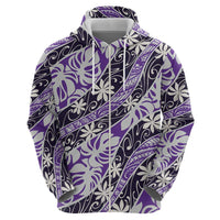 Vareau Tahiti Tiare Monstera Hoodie Polynesian Pattern Curve Style - Polynesian Pride
