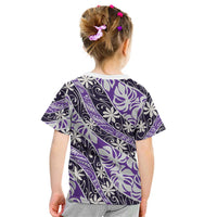 Vareau Tahiti Tiare Monstera Kid T Shirt Polynesian Pattern Curve Style LT01 - Polynesian Pride